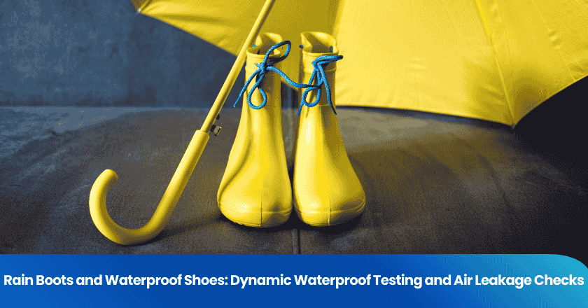 Rain Boots and Waterproof Shoes: Dynamic Waterproof Testing and Air Leakage Checks